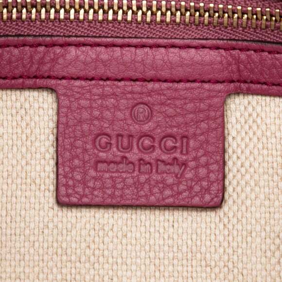 GUCCI Authentic Purple Leather Shoulder Bag - Picture 5 of 6